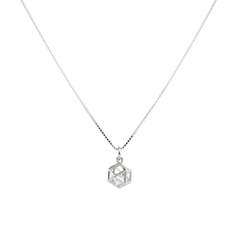 Geometric Necklace S925 Sterling Silver A007
