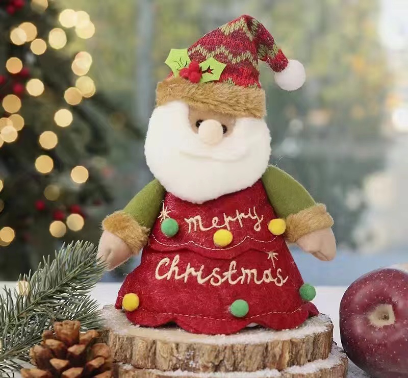 Apple Tote With Christmas Decorations